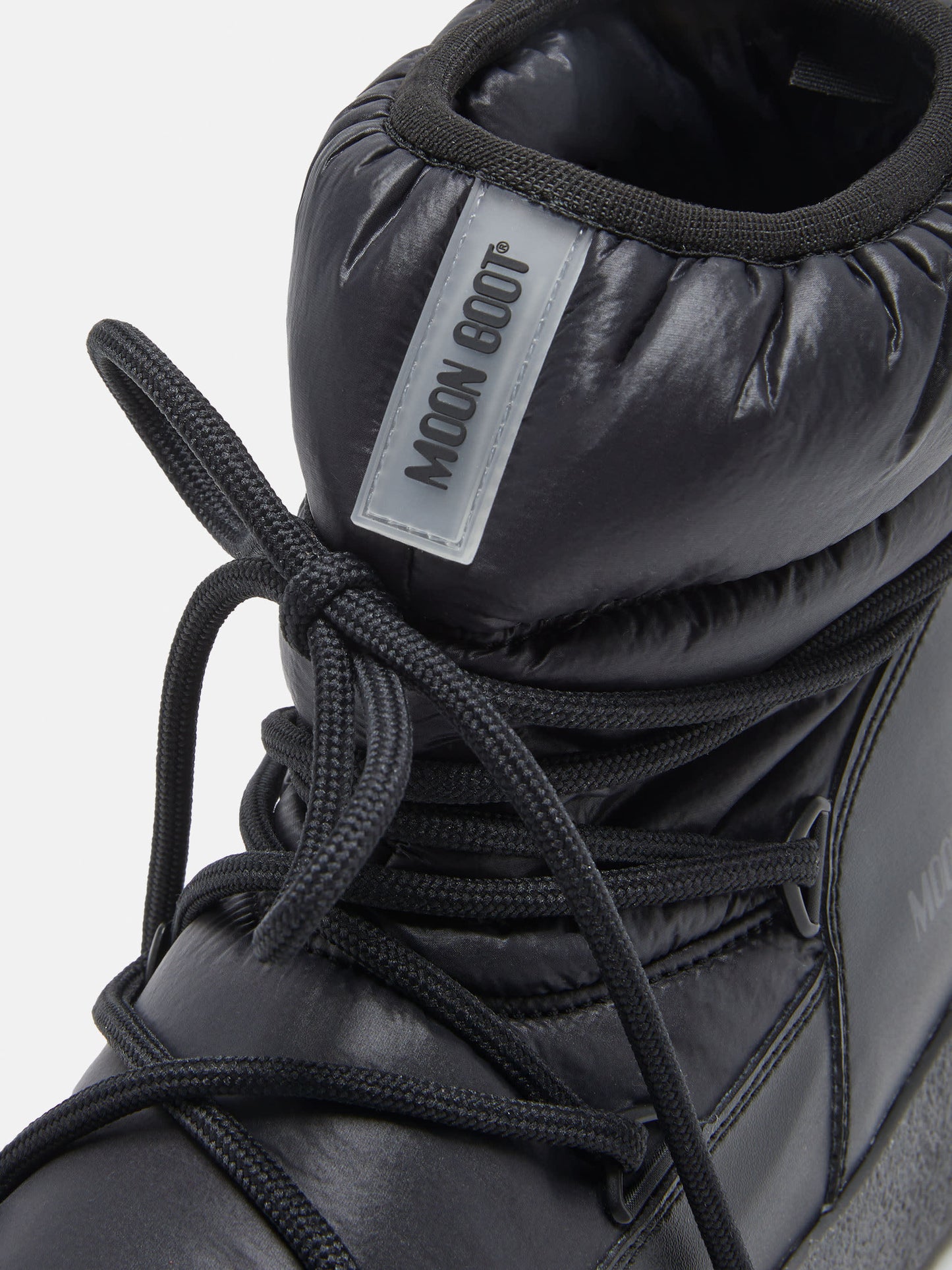 MOON BOOT LTRACK LOW BLACK NYLON BOOTS