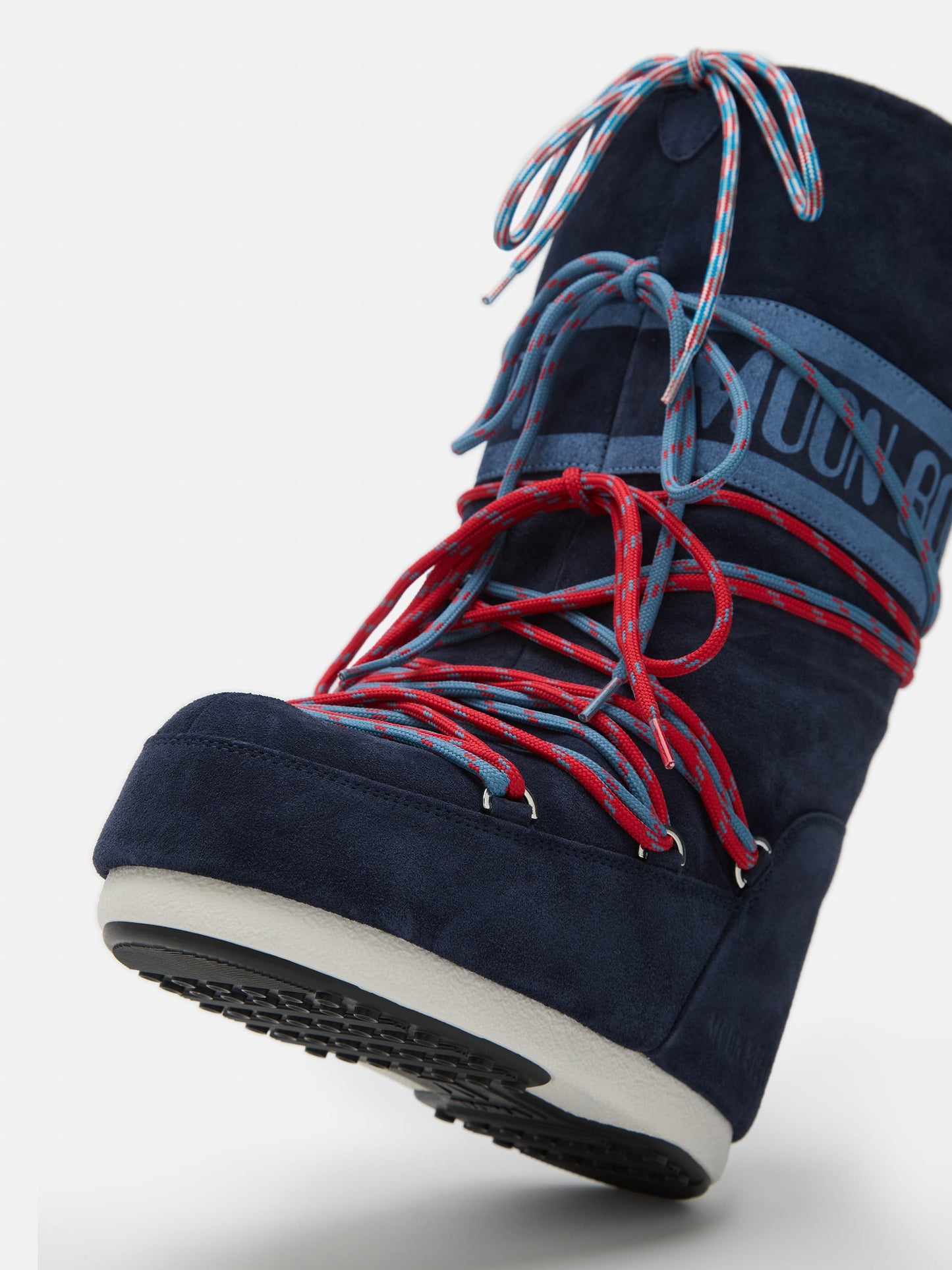 MOON BOOT ICON NAVY SUEDE BOOTS