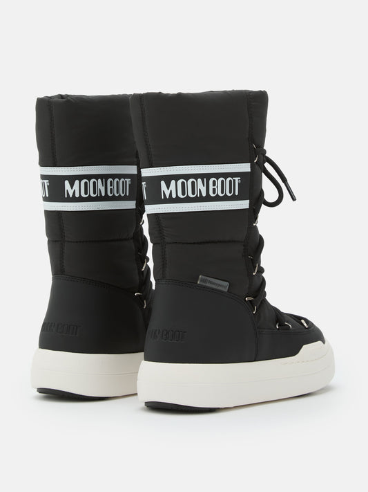 MOON BOOT JUNIOR PARK BLACK TUBE LACE BOOTS