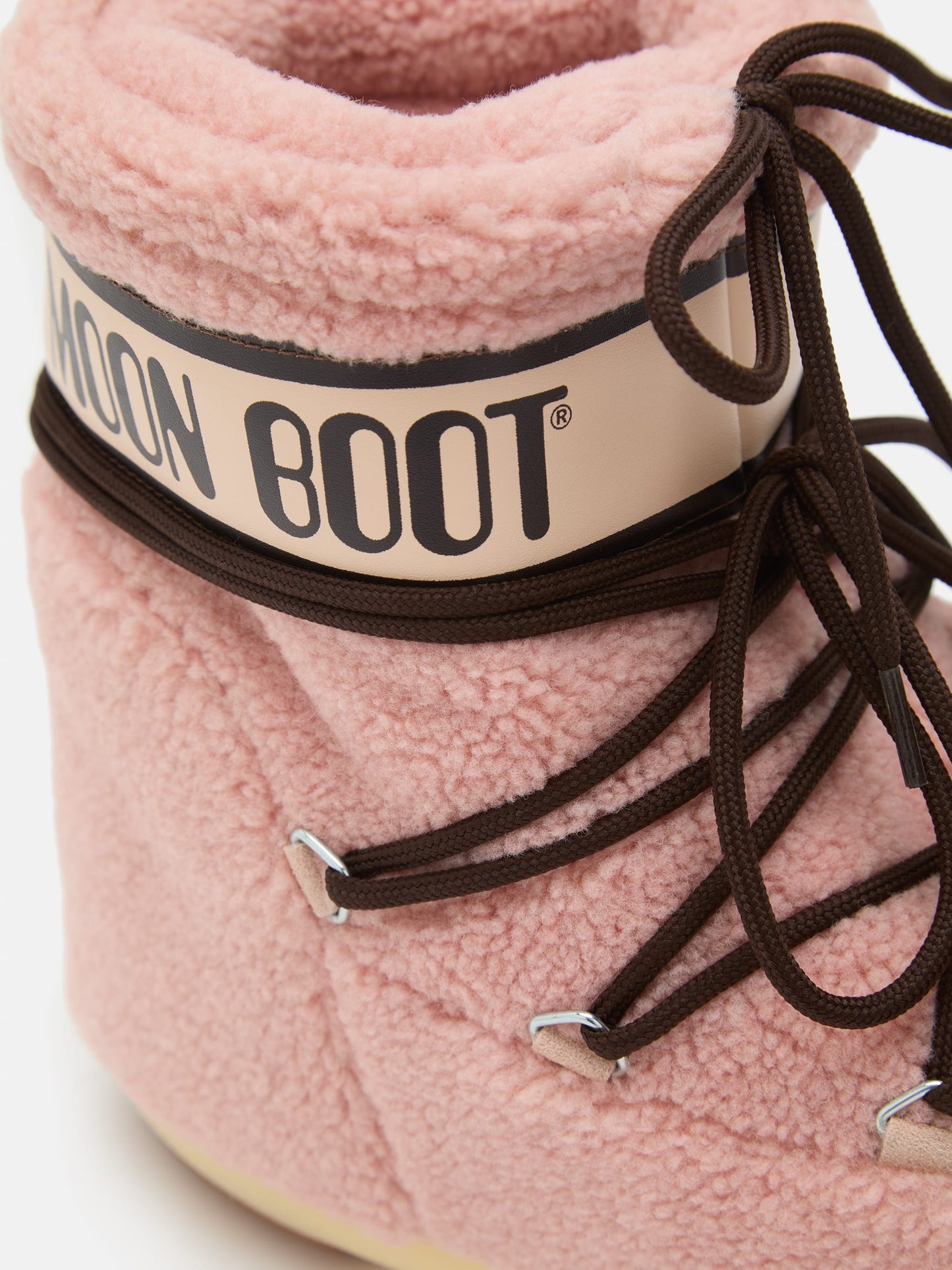MOON BOOT ICON LOW PINK FLEECE BOOTS