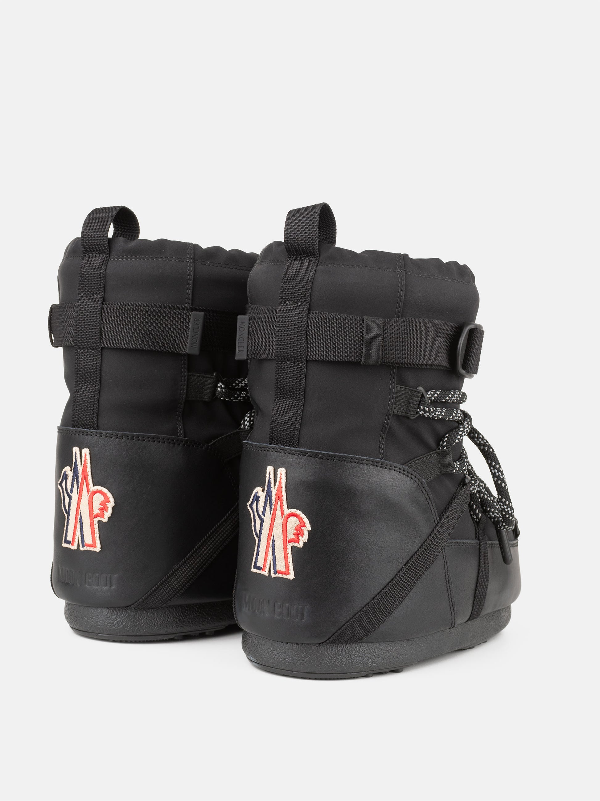 MOON BOOT MOON BOOT X MONCLER GRENOBLE ICON LOW BLACK BOOTS