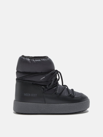MOON BOOT LTRACK LOW BLACK NYLON BOOTS
