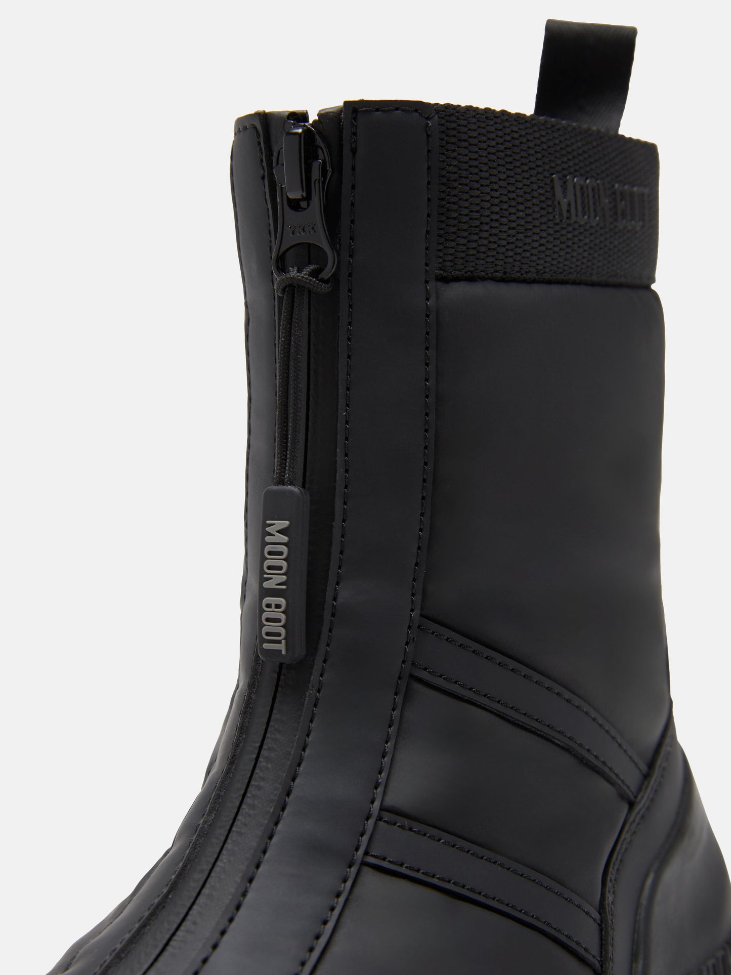 MOON BOOT LUNA BLACK ZIP BOOTS