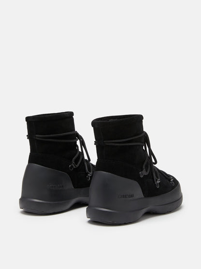 MOON BOOT LUNA BLACK SUEDE BOOTS