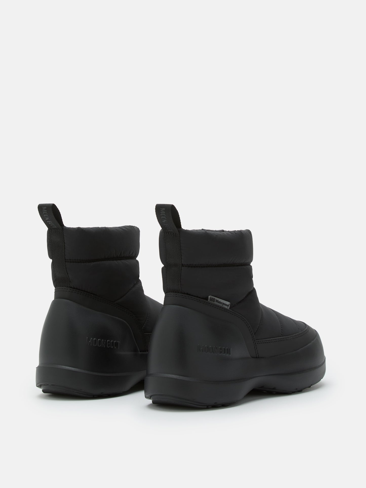 MOON BOOT MEZZALUNA PUFFY BLACK BOOTS