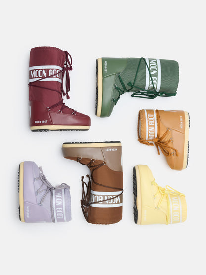 MOON BOOT ICON LOW LILAC NYLON BOOTS