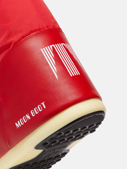 MOON BOOT ICON RED NYLON BOOTS
