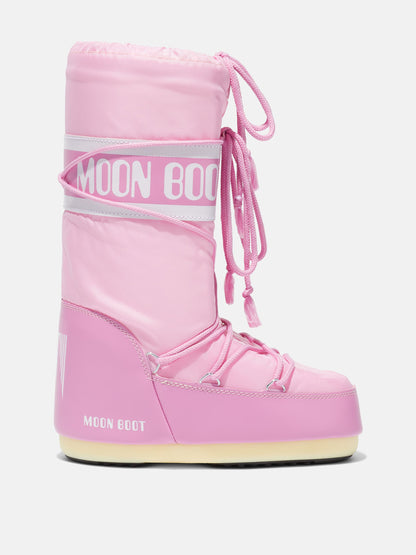 MOON BOOT ICON PINK NYLON BOOTS