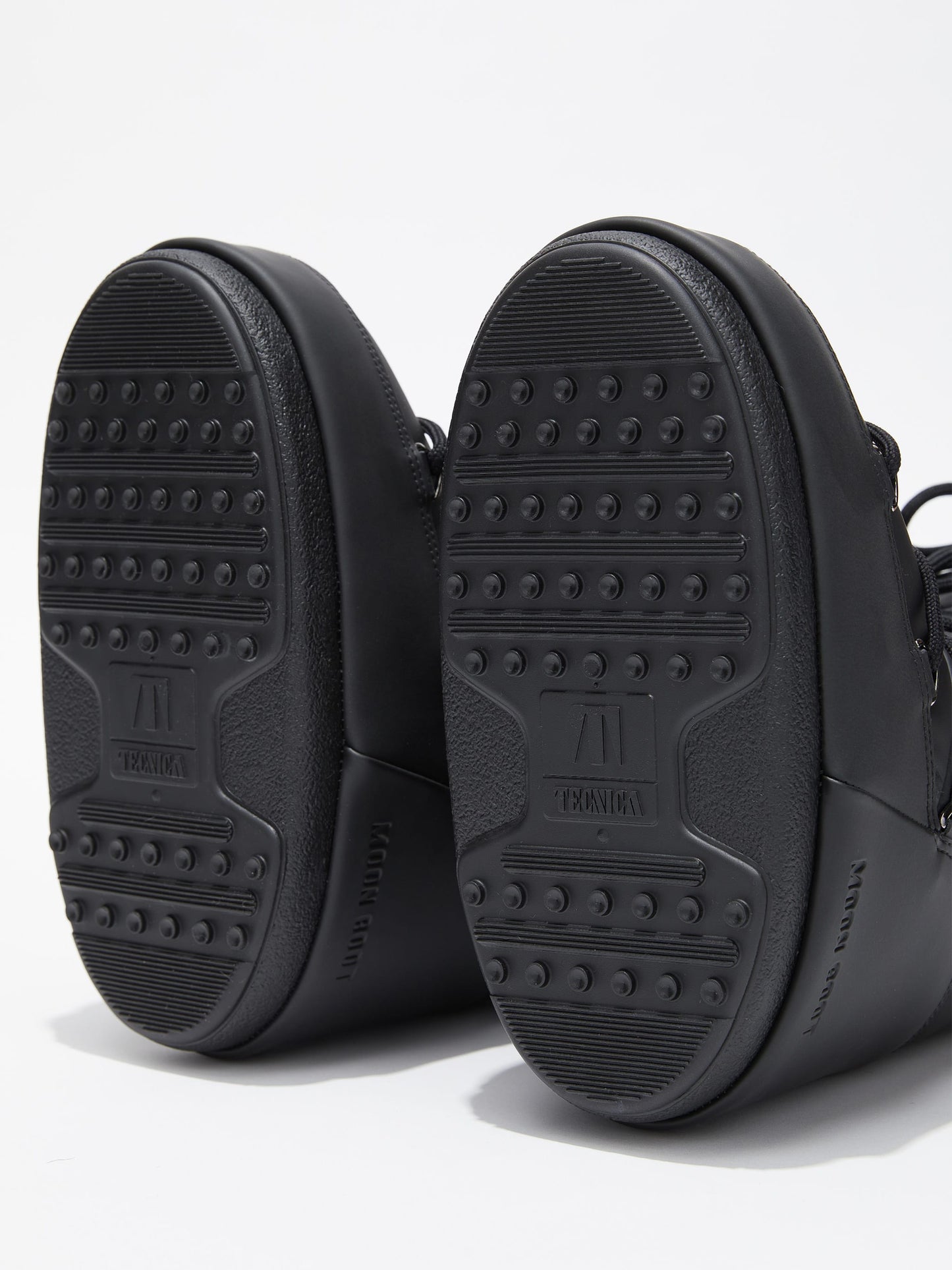 MOON BOOT ICON BLACK RUBBER BOOTS