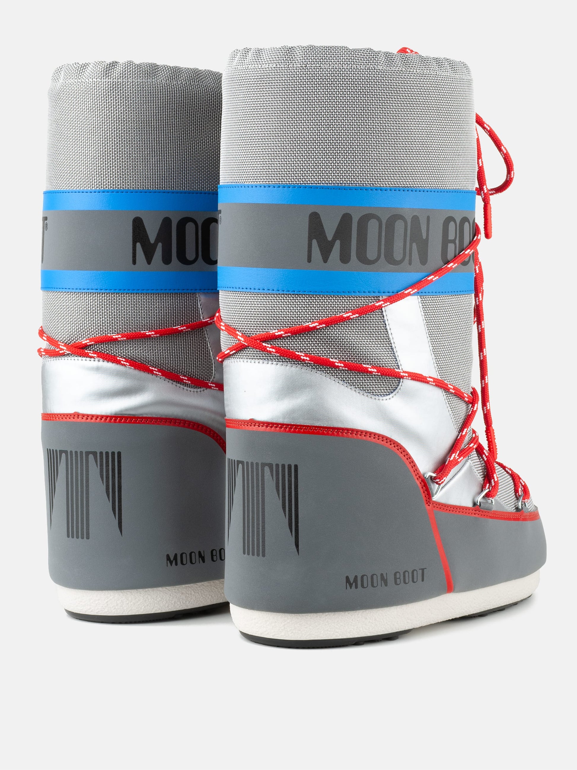 MOON BOOT ICON SPACE RACING SILVER BOOTS