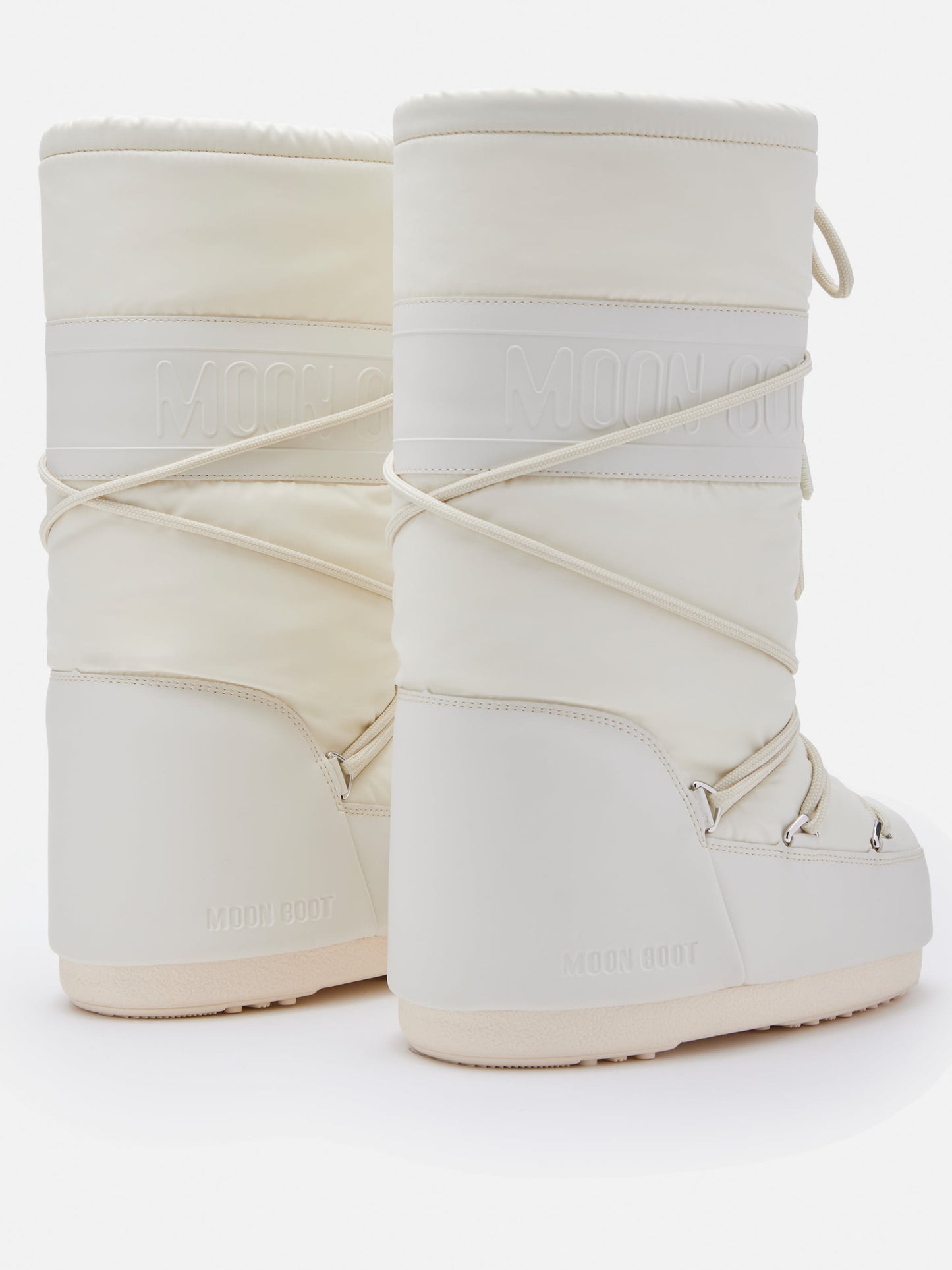 MOON BOOT ICON CREAM RUBBER BOOTS