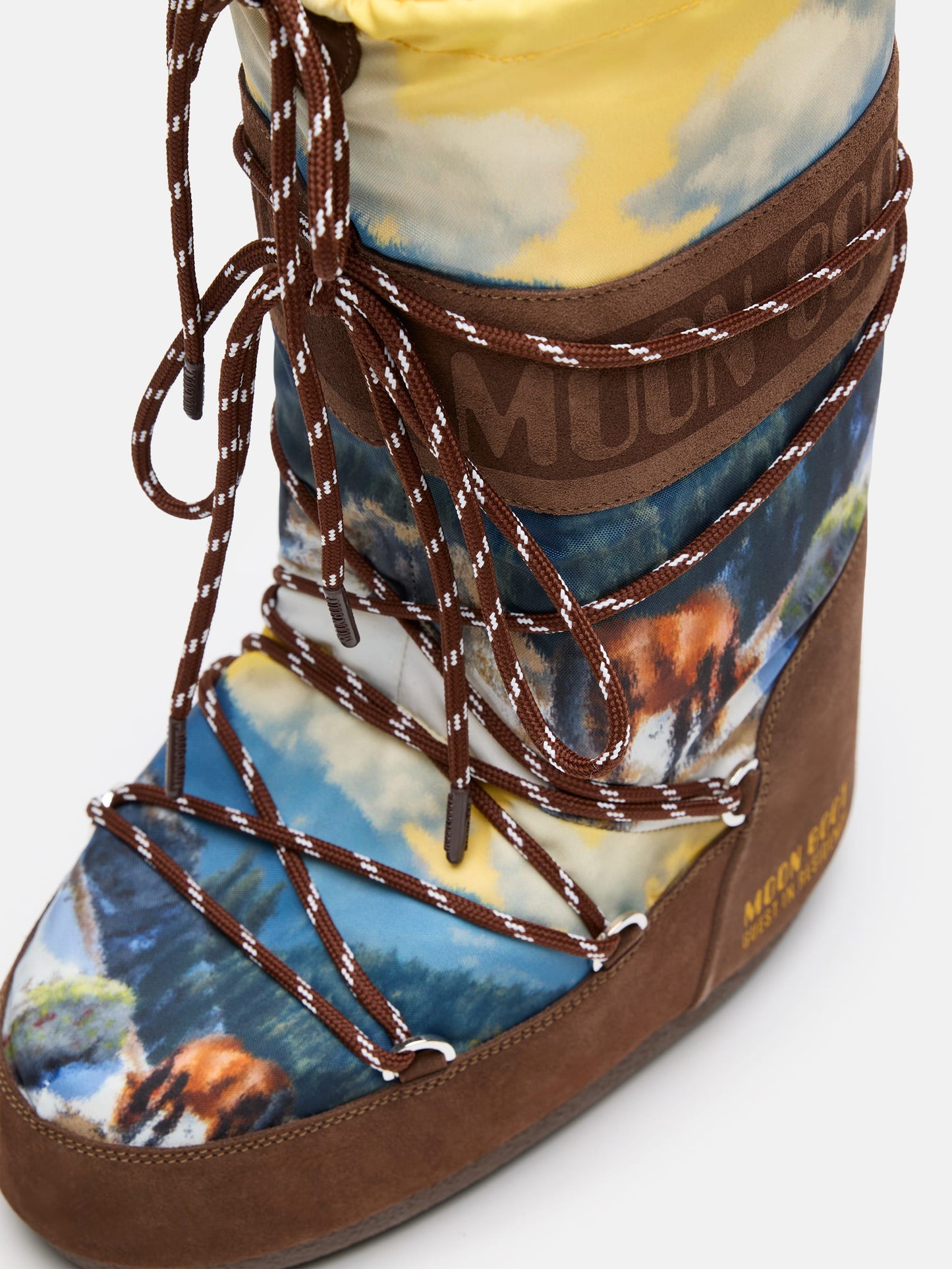 MOON BOOT MOON BOOT X GUEST IN RESIDENCE ICON HIGH POSTCARD COCOA BOOTS