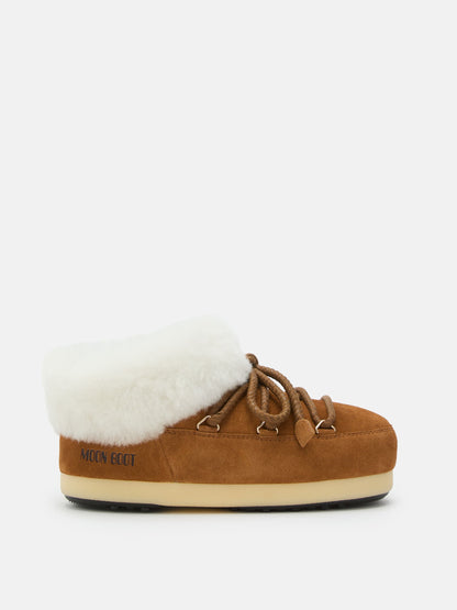 MOON BOOT EVX BROWN SUEDE MULES