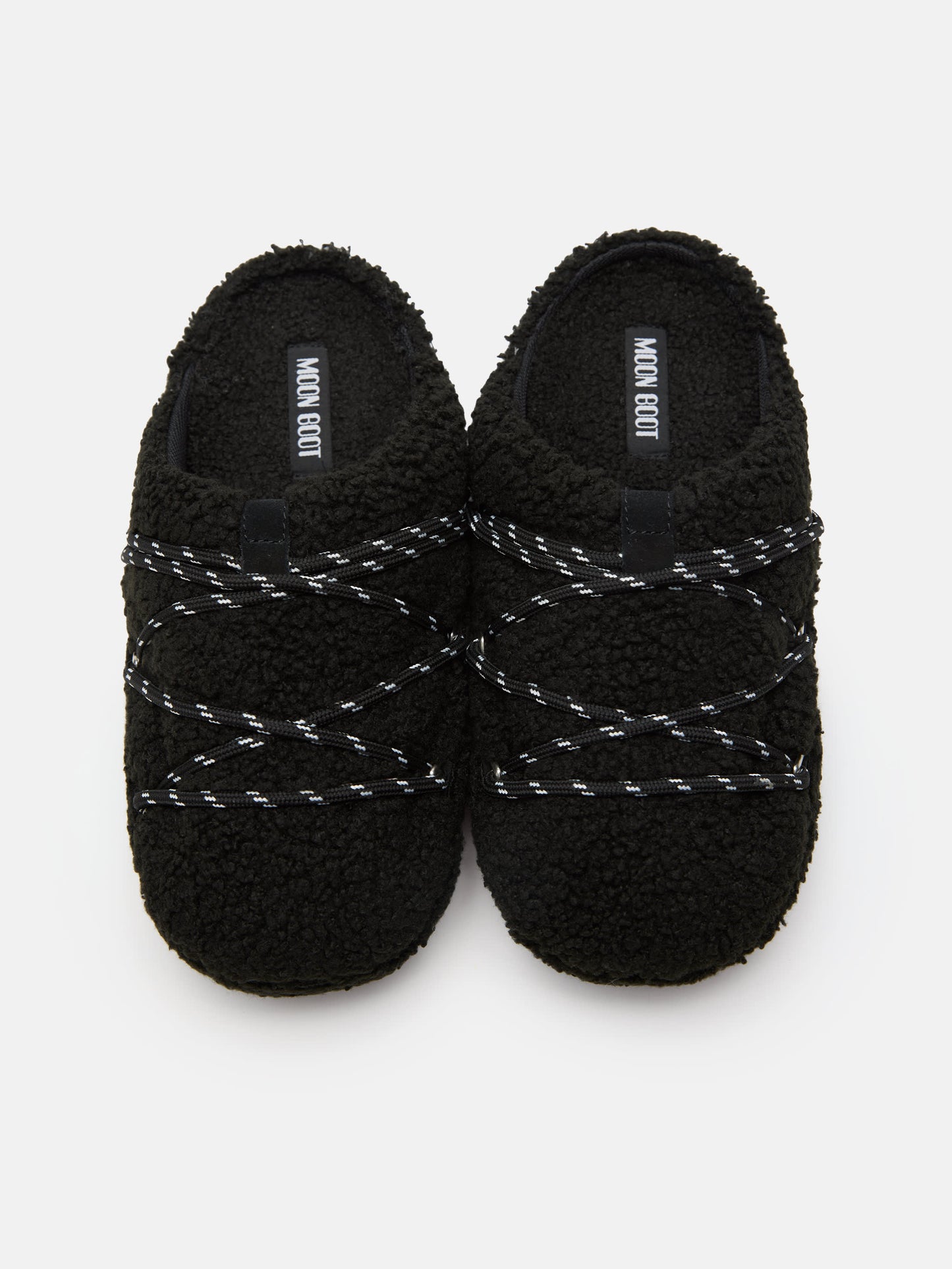 MOON BOOT TEDDY SLIPPER BLACK