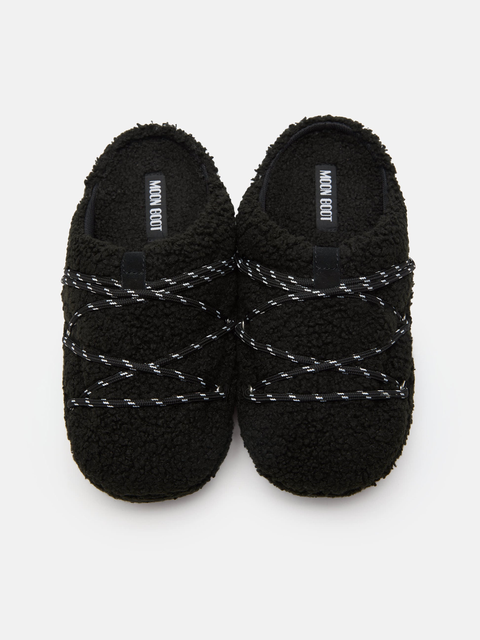 MOON BOOT TEDDY SLIPPER BLACK