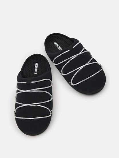 MOON BOOT SOFT SLIPPER BLACK
