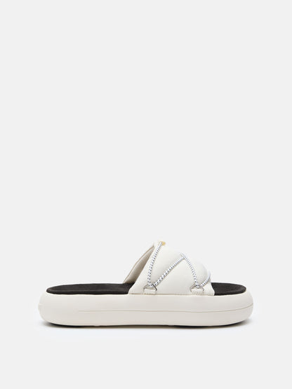 MOON BOOT ICON SLIDE WHITE