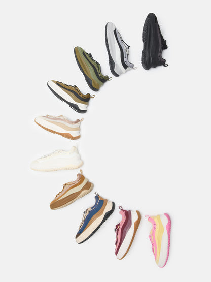 MOON BOOT MOON247 XLACE NAVY & BROWN SNEAKERS