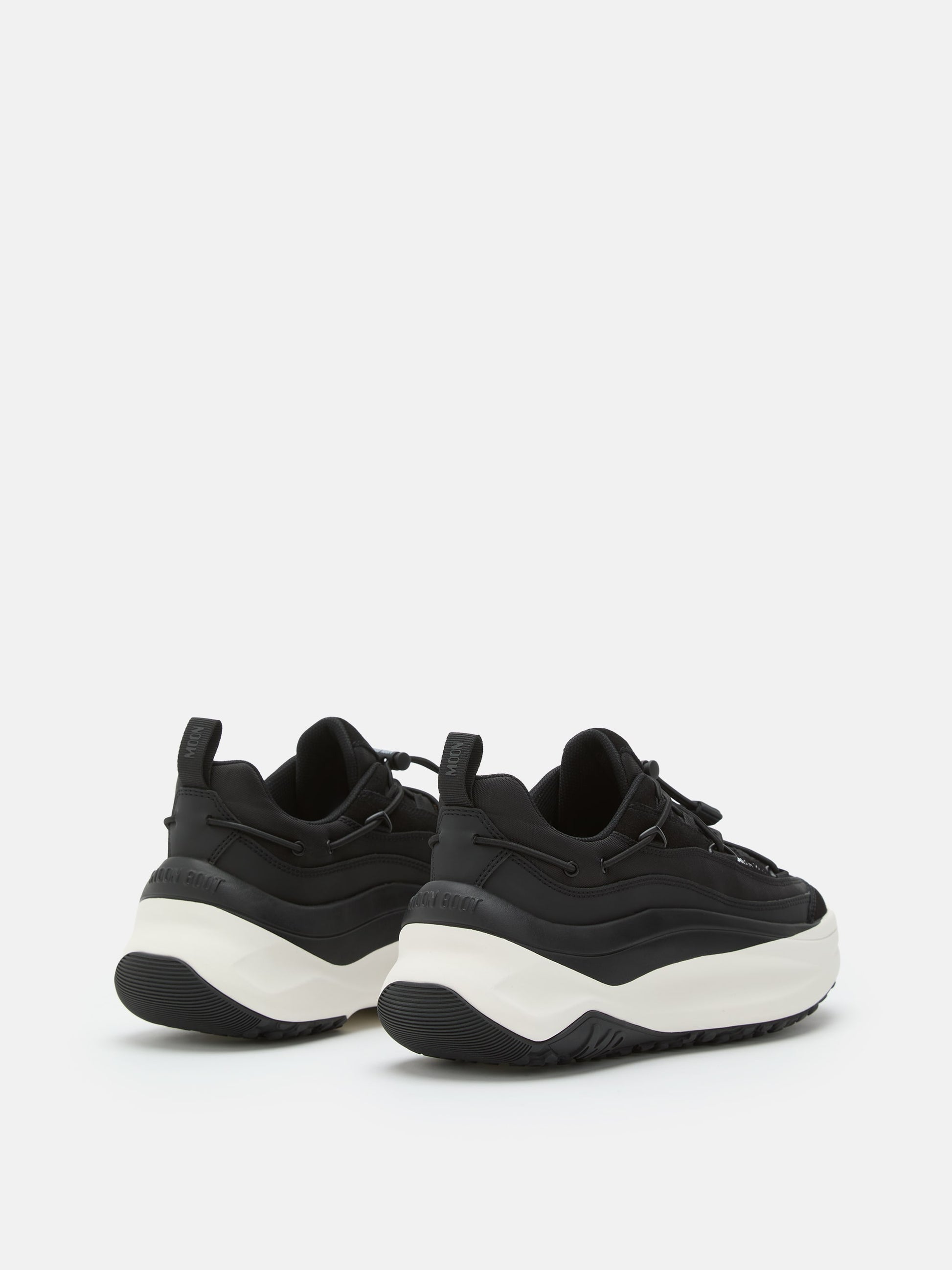 MOON BOOT MOON247 XLACE BLACK & WHITE SNEAKERS