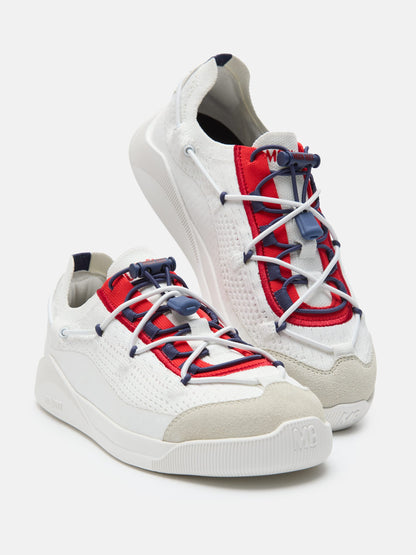 MOON BOOT MOONLIGHT WHITE, BLUE & RED SNEAKERS