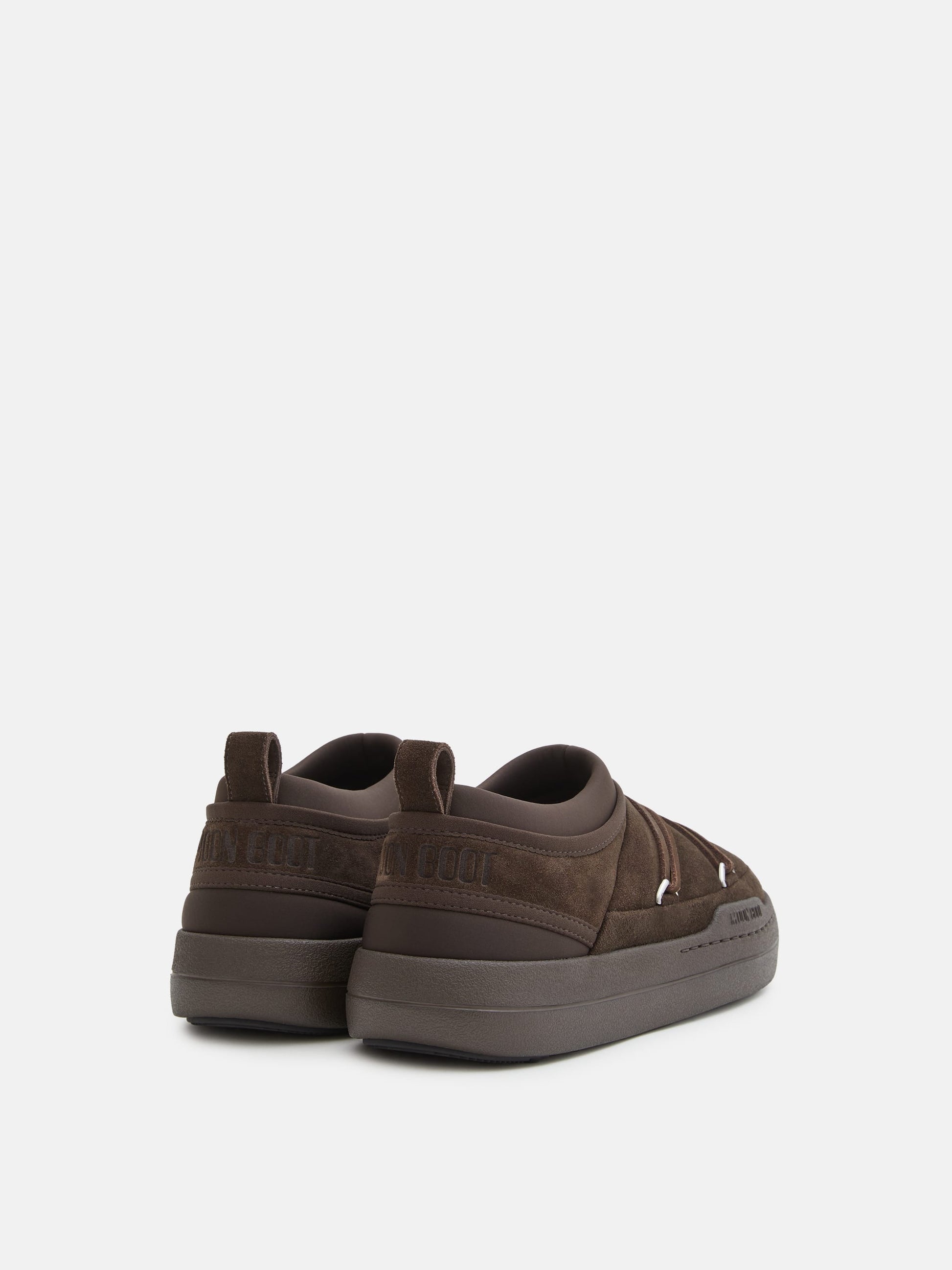 MOON BOOT PARK ICON SUEDE DARK BROWN SNEAKERS
