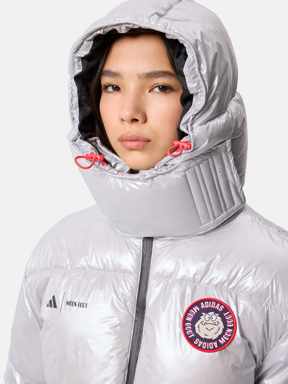 MOON BOOT ADIDAS X MOON BOOT SILVER PUFFER JACKET