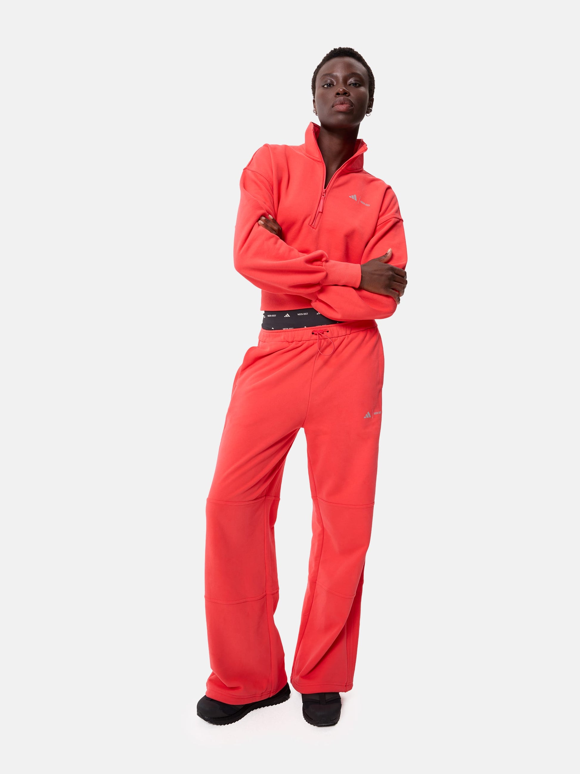 MOON BOOT ADIDAS X MOON BOOT RED TRACKSUIT PANTS