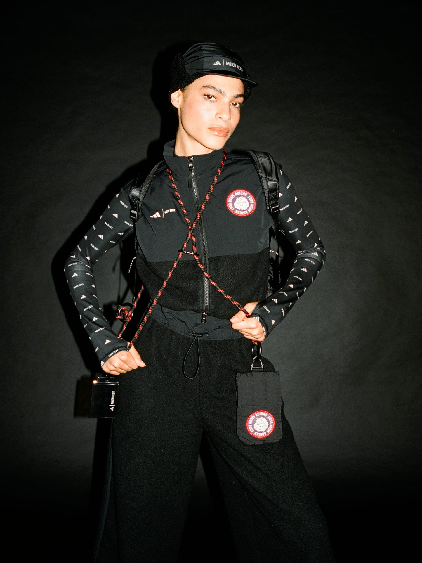 MOON BOOT ADIDAS X MOON BOOT BLACK OVERALLS