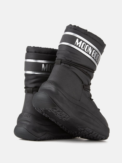 MOON BOOT MOON247 BLACK & SILVER POLAR BOOTS