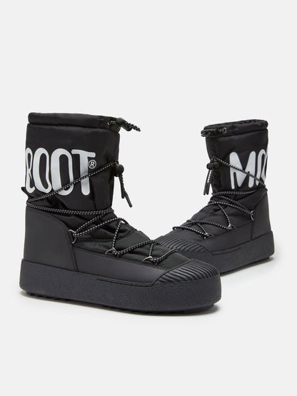 MOON BOOT MTRACK POLAR BLACK NYLON BOOTS
