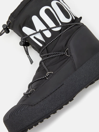 MOON BOOT MTRACK POLAR BLACK NYLON BOOTS