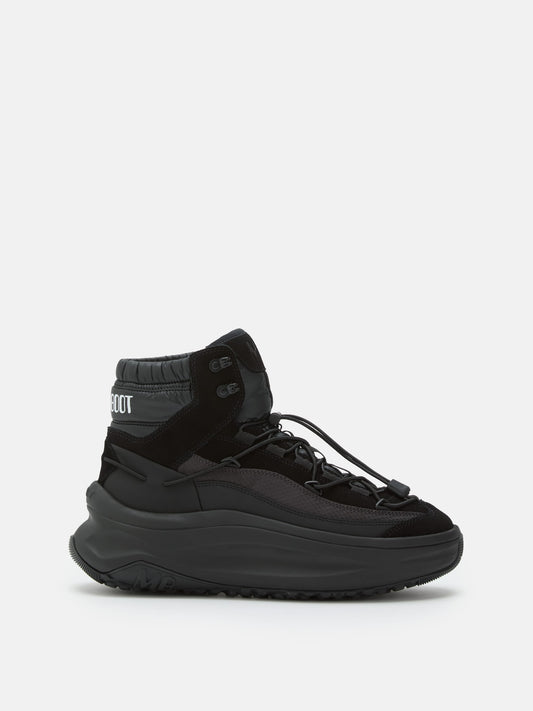 MOON BOOT MOON247 BLACK XLACE MID SNEAKERS