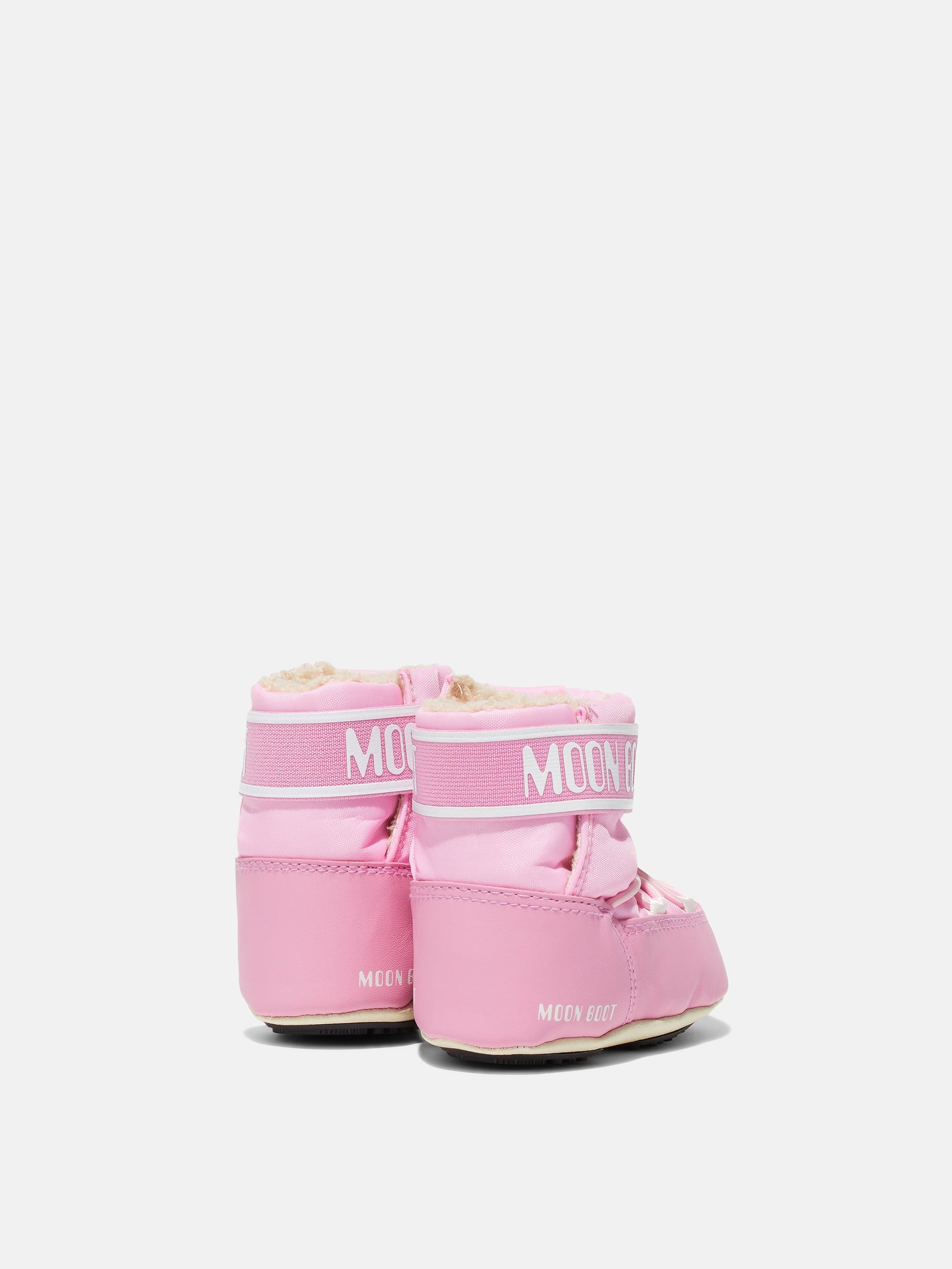 MOON BOOT CRIB PINK NYLON BOOTS