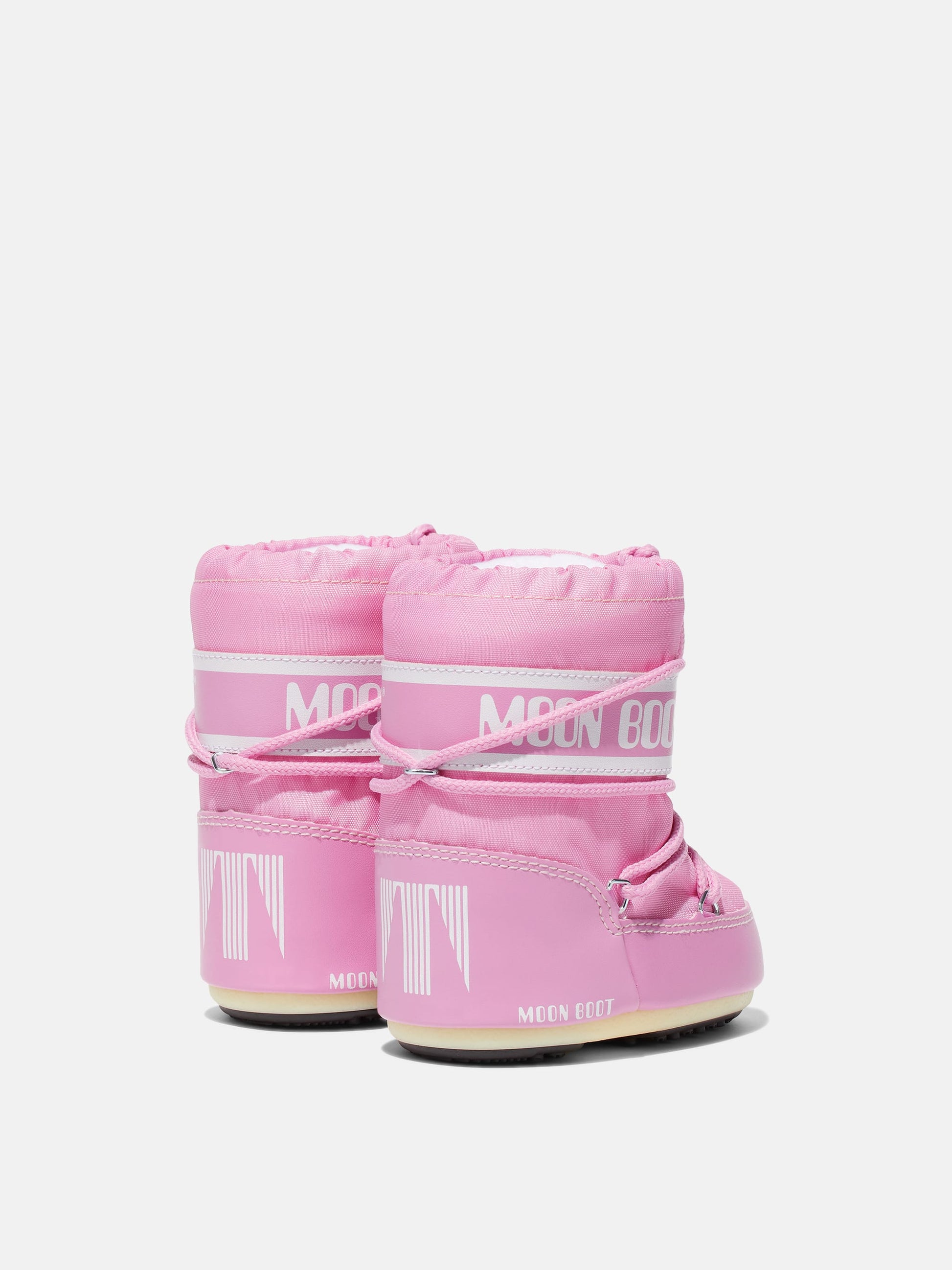 MOON BOOT ICON MINI PINK NYLON BOOTS