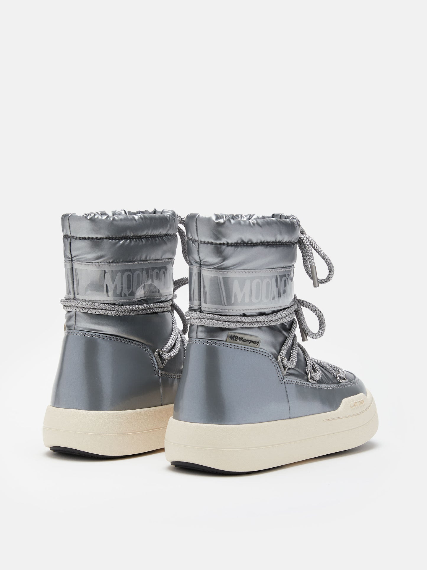 MOON BOOT JUNIOR PARK SILVER BOOTS