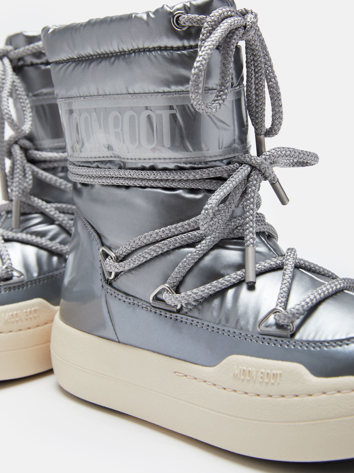 MOON BOOT JUNIOR PARK SILVER BOOTS