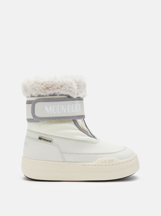 MOON BOOT JUNIOR PARK STRAP CREAM BOOTS