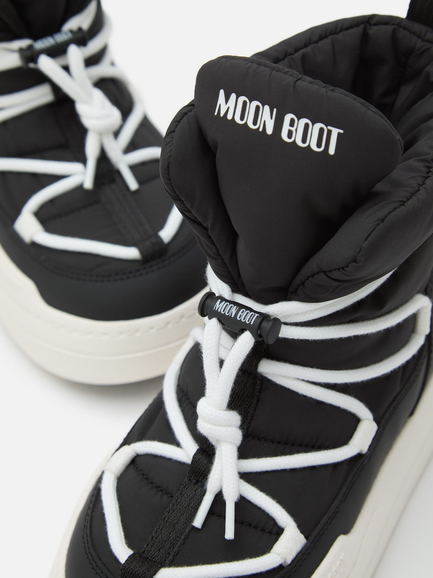 MOON BOOT JUNIOR PARK BLACK LACE MID BOOTS