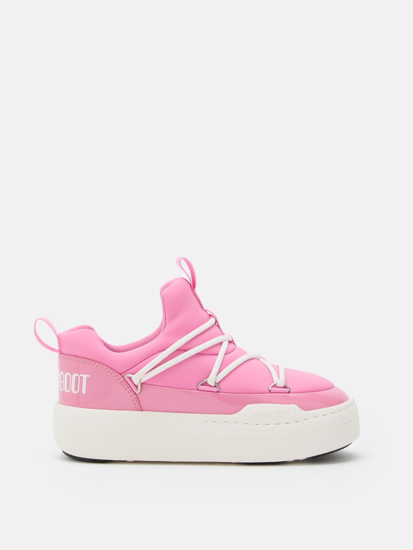 MOON BOOT JUNIOR PARK PINK LOW LACE SNEAKERS