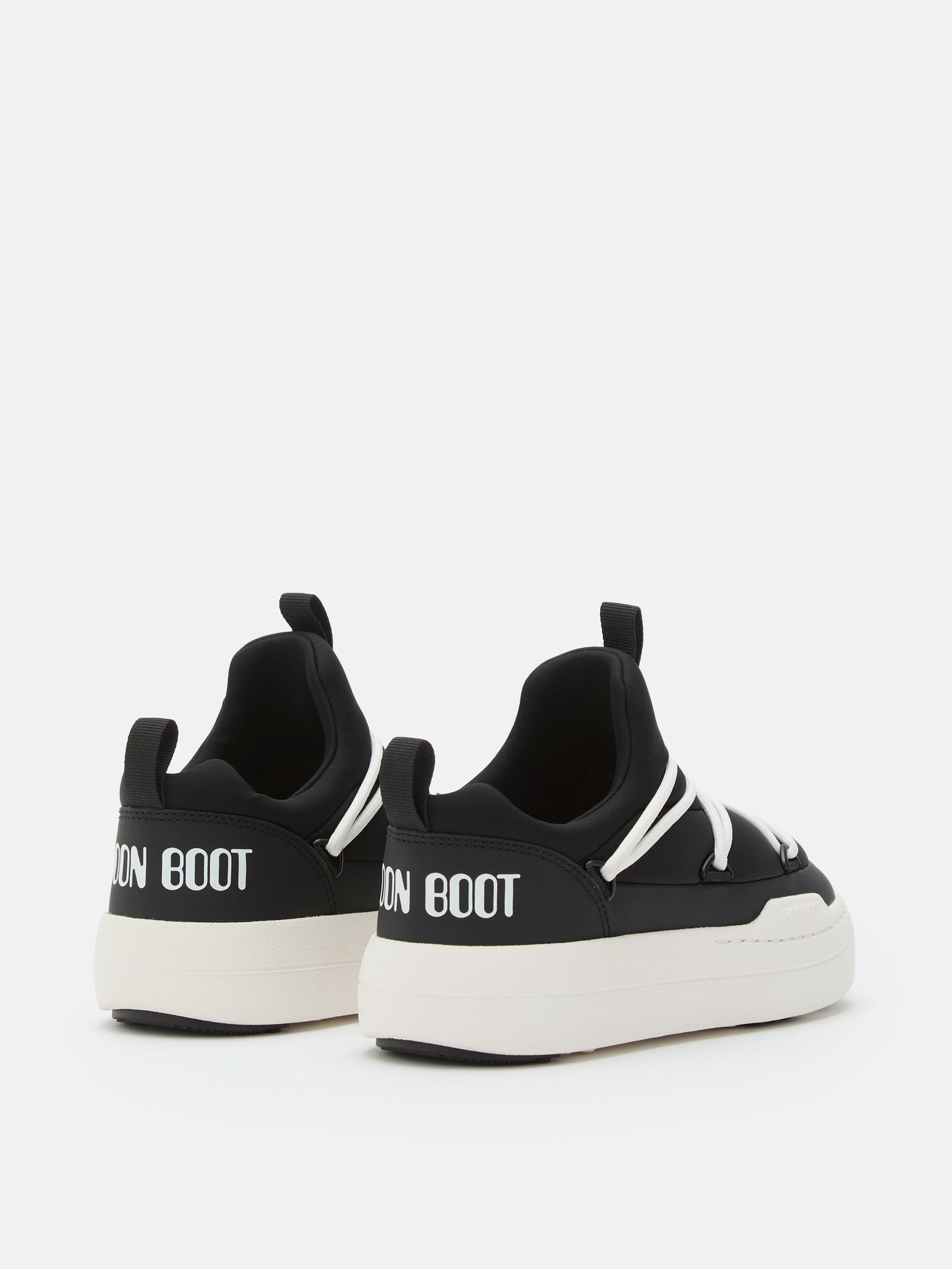 MOON BOOT JUNIOR PARK BLACK LOW LACE SNEAKERS